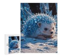500 PCS Jigsaws for Adults Puzzle Crystallized Hedgehog Jigsaw for Adults Fun Games Presents for Women Challenging To Complete 500 PCS