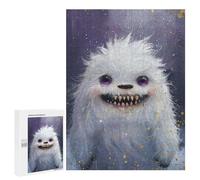 500 PCS Jigsaws for Adults Puzzle Cute Yeti Monster Jigsaws for Adults Fun Games Stress Reliever Challenging To Complete 500 PCS