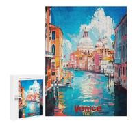 500 PCS Jigsaws for Adults Puzzle Discover Venice Art Puzzles for Adults Hands-on Game Hand Speed Race Great Gift for Gaming 500 PCS