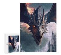 500 PCS Jigsaws for Adults Puzzle Dragon's Fiery Roar -5 Puzzle for Adults Family Game Difficult Challenge Gifts for Friends And Family 500 PCS