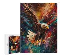 500 PCS Jigsaws for Adults Puzzle Eagle Art Print, Abstract Painting Jigsaw Puzzles for Adults For Family Fun for Birthday, Chrismas Unique Challenge Game 500 PCS