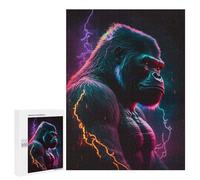 500 PCS Jigsaws for Adults Puzzle Electric Gorilla Storm Adult Jigsaw Relax Games Difficult Challenge Challenging To Complete 500 PCS