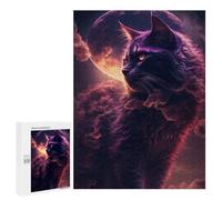 500 PCS Jigsaws for Adults Puzzle Enchanted Celestial Feline Puzzle for Adults Family Game Difficult Challenge Gifts for Friends And Family 500 PCS