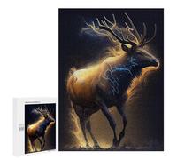 500 PCS Jigsaws for Adults Puzzle Enchanted Elk Elegance Adult Jigsaw Relax Games Difficult Challenge Challenging To Complete 500 PCS