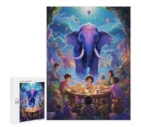 `500 PCS Jigsaws for Adults Puzzle Enchanted Tea Party in The Forest Adult Jigsaw Puzzle Toy Wall Decor Wall Art Challenging To Complete 500 PCS