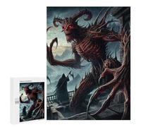 500 PCS Jigsaws for Adults Puzzle Evil Demon in Dark Castle Puzzles for Teenagerss Birthday Present Help The Brain Exercise Challenging Game Gifts 500 PCS