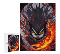 500 PCS Jigsaws for Adults Puzzle Evil Ninja Owl Jigsaw for Adults Fun Games Presents for Women Challenging To Complete 500 PCS