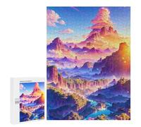 `500 PCS Jigsaws for Adults Puzzle Fantasy Mountain Landscape Adult Jigsaw Puzzle Toy Wall Decor Wall Art Challenging To Complete 500 PCS