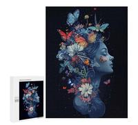500 PCS Jigsaws for Adults Puzzle Floral Fairy Butterflies Jigsaw Puzzle Hands-on Game But Fun And Humorous Birthday Present, Gifts, 500 PCS