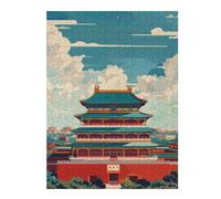 500 PCS Jigsaws for Adults Puzzle Forbidden Temple Teenagers Puzzles Brain Teaser Game Analysis And Logic Gifts for Friends And Family 500 PCS