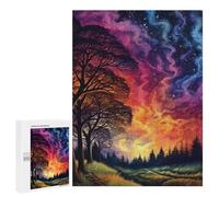500 PCS Jigsaws for Adults Puzzle Galactic Forest Pathway Adult Jigsaw Relax Games Difficult Challenge Challenging To Complete 500 PCS