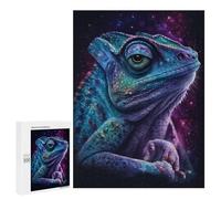 500 PCS Jigsaws for Adults Puzzle Galactic Lizard Art Print-19 Puzzles for Teenagerss Birthday Present Help The Brain Exercise Challenging Game Gifts 500 PCS