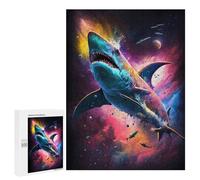 500 PCS Jigsaws for Adults Puzzle Galactic Shark Adventure -1 Adult Jigsaw Relax Games Difficult Challenge Challenging To Complete 500 PCS