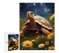 `500 PCS Jigsaws for Adults Puzzle Galactic Turtle Garden Adult Jigsaw Puzzle Toy Wall Decor Wall Art Challenging To Complete 500 PCS