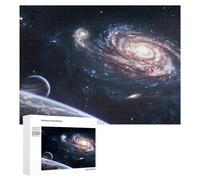 `500 PCS Jigsaws for Adults Puzzle Galactic View Planets And Nebulae Adult Jigsaw Puzzle Toy Wall Decor Wall Art Challenging To Complete 500 PCS