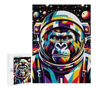 500 PCS Jigsaws for Adults Puzzle Gorilla Astronaut Wpap Jigsaw Puzzle Hands-on Game But Fun And Humorous Birthday Present, Gifts, 500 PCS