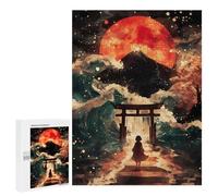 500 PCS Jigsaws for Adults Puzzle Japanese Dream Landscape Puzzles for Adults Hands-on Game Hand Speed Race Great Gift for Gaming 500 PCS