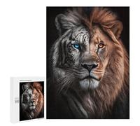 500 PCS Jigsaws for Adults Puzzle Lion Tiger Hybrid Jigsaw Puzzle Hands-on Game But Fun And Humorous Birthday Present, Gifts, 500 PCS