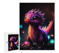 500 PCS Jigsaws for Adults Puzzle Magical Baby Dragon Artwork Jigsaw for Adults Fun Games Presents for Women Challenging To Complete 500 PCS