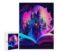 500 PCS Jigsaws for Adults Puzzle Magical Castle Emerging from Book Jigsaw Puzzle Hands-on Game But Fun And Humorous Birthday Present, Gifts, 500 PCS
