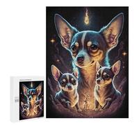 500 PCS Jigsaws for Adults Puzzle Magical Chihuahua Trio Jigsaw Puzzle Hands-on Game But Fun And Humorous Birthday Present, Gifts, 500 PCS