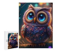 500 PCS Jigsaws for Adults Puzzle Magical Glittering Owl Adult Jigsaw Relax Games Difficult Challenge Challenging To Complete 500 PCS