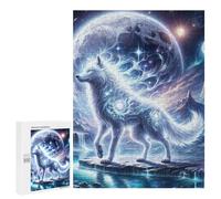 500 PCS Jigsaws for Adults Puzzle Mystic Wolf Jigsaw for Adults Fun Games Presents for Women Challenging To Complete 500 PCS