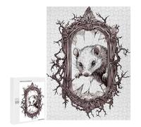 500 PCS Jigsaws for Adults Puzzle Opossum in A Broken Mirror Puzzles for Adults Toy Wall Decor Enhance Memory Gifts for Friends And Family 500 PCS