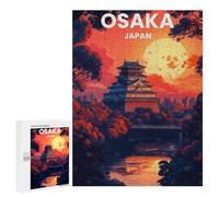 500 PCS Jigsaws for Adults Puzzle Osaka Castle Sunset Puzzles for Adults Toy Wall Decor Enhance Memory Gifts for Friends And Family 500 PCS