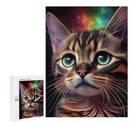 500 PCS Jigsaws for Adults Puzzle Rainbow Cat Dreamscape Adult Jigsaw Relax Games Difficult Challenge Challenging To Complete 500 PCS