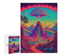500 PCS Jigsaws for Adults Puzzle Rainbow Mountain Fantasy Puzzle for Adults Family Game Difficult Challenge Gifts for Friends And Family 500 PCS