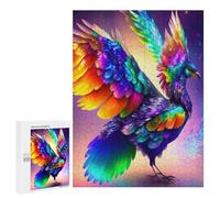 500 PCS Jigsaws for Adults Puzzle Rainbow Phoenix Art Print Puzzles for Teenagerss Birthday Present Help The Brain Exercise Challenging Game Gifts 500 PCS