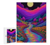 500 PCS Jigsaws for Adults Puzzle Rainbow River Fantasy Jigsaw Puzzles for Adults For Family Fun for Birthday, Chrismas Unique Challenge Game 500 PCS