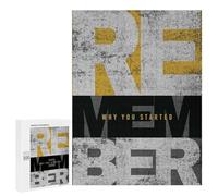 500 PCS Jigsaws for Adults Puzzle Remember Why You Started Puzzles for Teenagerss Birthday Present Help The Brain Exercise Challenging Game Gifts 500 PCS