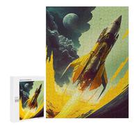 500 PCS Jigsaws for Adults Puzzle Rocket Launch at Night Adult Jigsaw Relax Games Difficult Challenge Challenging To Complete 500 PCS
