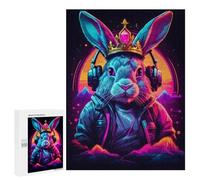 500 PCS Jigsaws for Adults Puzzle Royal Bunny DJ Adult Jigsaw Relax Games Difficult Challenge Challenging To Complete 500 PCS