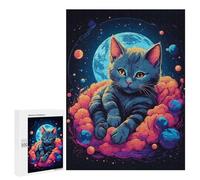 500 PCS Jigsaws for Adults Puzzle Russian Blue Kitten Puzzles for Adults Toy Wall Decor Enhance Memory Gifts for Friends And Family 500 PCS