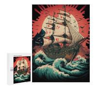 500 PCS Jigsaws for Adults Puzzle Sailboat Sunset Landscape Adult Jigsaw Relax Games Difficult Challenge Challenging To Complete 500 PCS