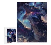 500 PCS Jigsaws for Adults Puzzle Screaming Galaxy Dragon Jigsaws for Adults Fun Games Stress Reliever Challenging To Complete 500 PCS