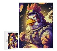 500 PCS Jigsaws for Adults Puzzle Space Chicken Adventurer Jigsaw Puzzle Hands-on Game But Fun And Humorous Birthday Present, Gifts, 500 PCS