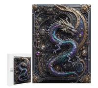 500 PCS Jigsaws for Adults Puzzle Steampunk Dragon Lord Puzzles for Adults Family Games Staycation Kill Time Challenging To Complete 500 PCS