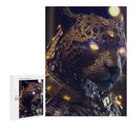 500 PCS Jigsaws for Adults Puzzle Steampunk Leopard Head Jigsaw Puzzle Hands-on Game But Fun And Humorous Birthday Present, Gifts, 500 PCS