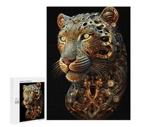 500 PCS Jigsaws for Adults Puzzle Steampunk Leopard Portrait-2 Jigsaw Puzzle Hands-on Game But Fun And Humorous Birthday Present, Gifts, 500 PCS