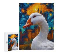 500 PCS Jigsaws for Adults Puzzle The Castle Night Duck Puzzles for Adults Hands-on Game Hand Speed Race Great Gift for Gaming 500 PCS