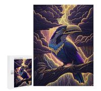 500 PCS Jigsaws for Adults Puzzle Thunderstorm Toucan Artwork Puzzles for Adults Family Games Staycation Kill Time Challenging To Complete 500 PCS