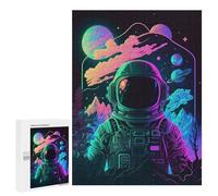 500 PCS Jigsaws for Adults Puzzle Vibrant Astronaut Journey -3 Puzzle for Adults Family Game Difficult Challenge Gifts for Friends And Family 500 PCS