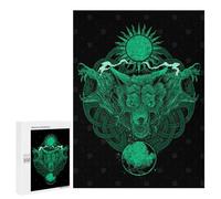 500 PCS Jigsaws for Adults Puzzle Viking Wolves Norse Pagan Adult Jigsaw Relax Games Difficult Challenge Challenging To Complete 500 PCS