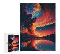500 PCS Jigsaws for Adults Puzzle Volcanic Sky Reflections Jigsaw Puzzle Hands-on Game But Fun And Humorous Birthday Present, Gifts, 500 PCS