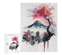 500 PCS Jigsaws for Adults Puzzle Watercolors Japanese 9 Puzzles for Adults Hands-on Game Hand Speed Race Great Gift for Gaming 500 PCS
