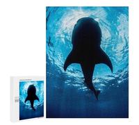 500 PCS Jigsaws for Adults Puzzle Whale Shark Ocean Jigsaws for Adults Fun Games Stress Reliever Challenging To Complete 500 PCS